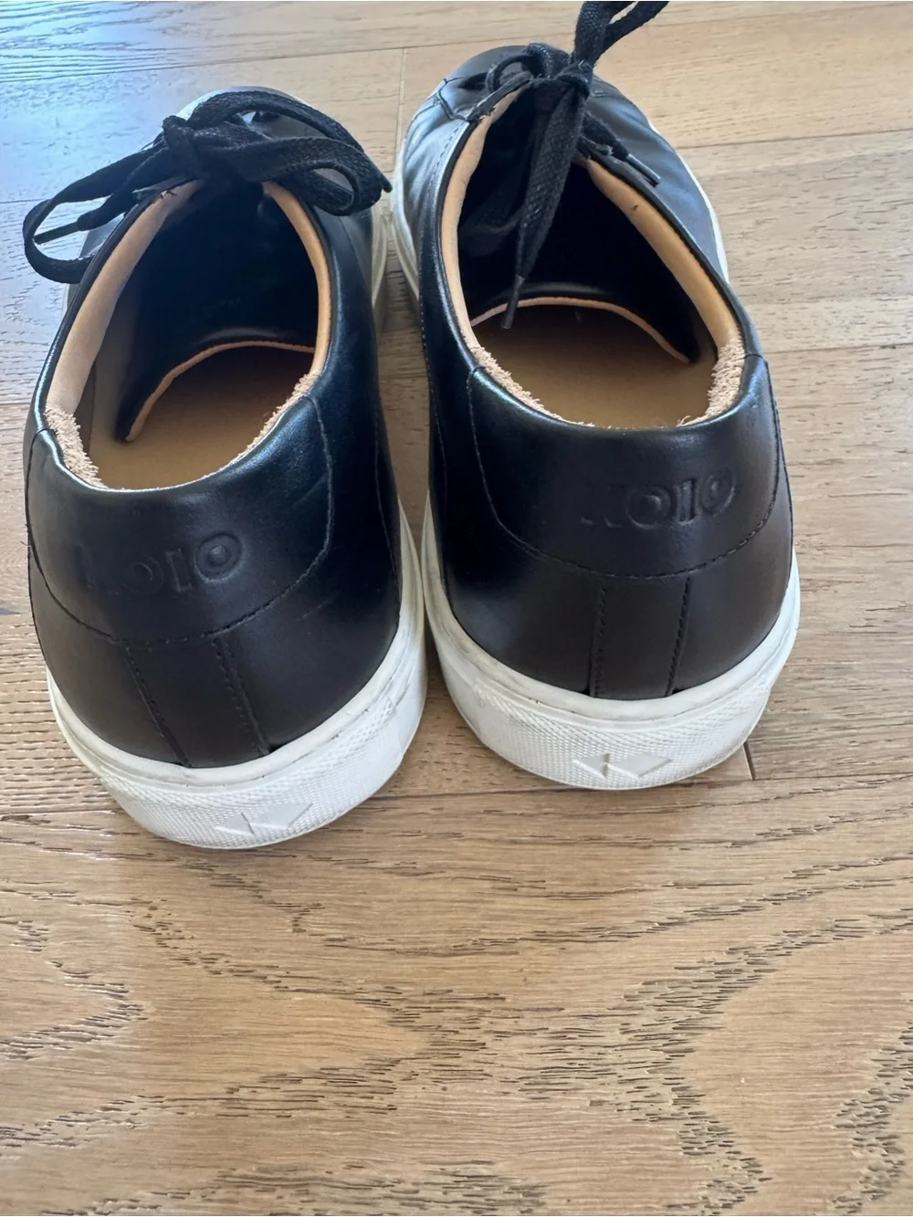 Koio Mens Capri Leather Sneaker Black Size 12 $265